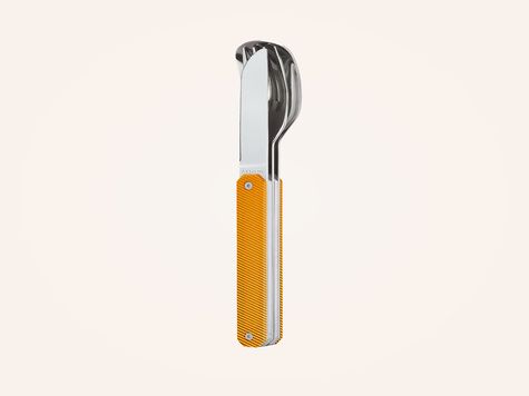 Feststehendes Besteck 12h34, Aluminium orange